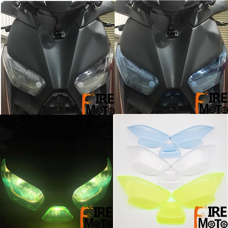 Motorcycle Accessories Headlight Guard Front HeadLight Covers Protector Screen short lens For Yamaha Xmax 300 2017 2018 XMAX-300 |