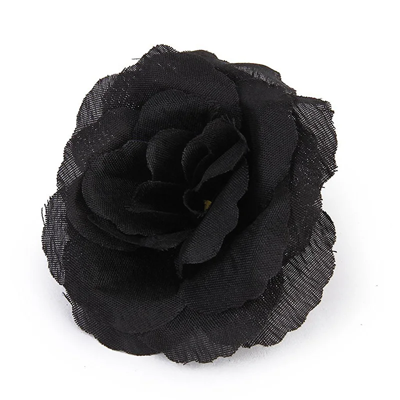 

20 Pcs Black Rose Artificial Silk Flower Party Wedding House Office Garden Decor DIY