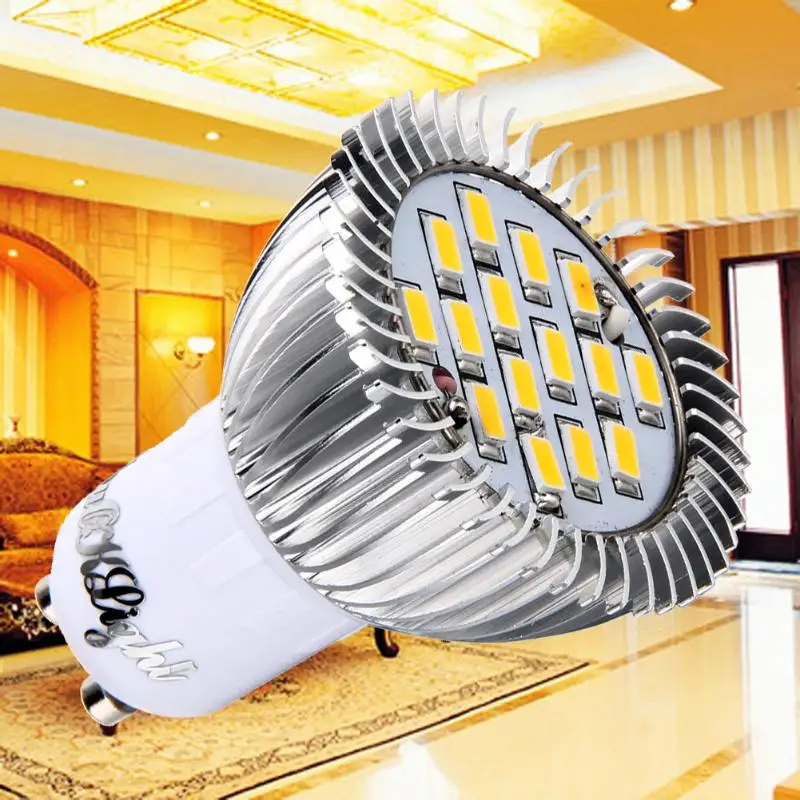 

LED Corn Bulb GU10 7.5W Warm White 3000K 700lm 15-SMD5630 LED Spotlight(AC 85~265V) indoor corridors offices kitchens light