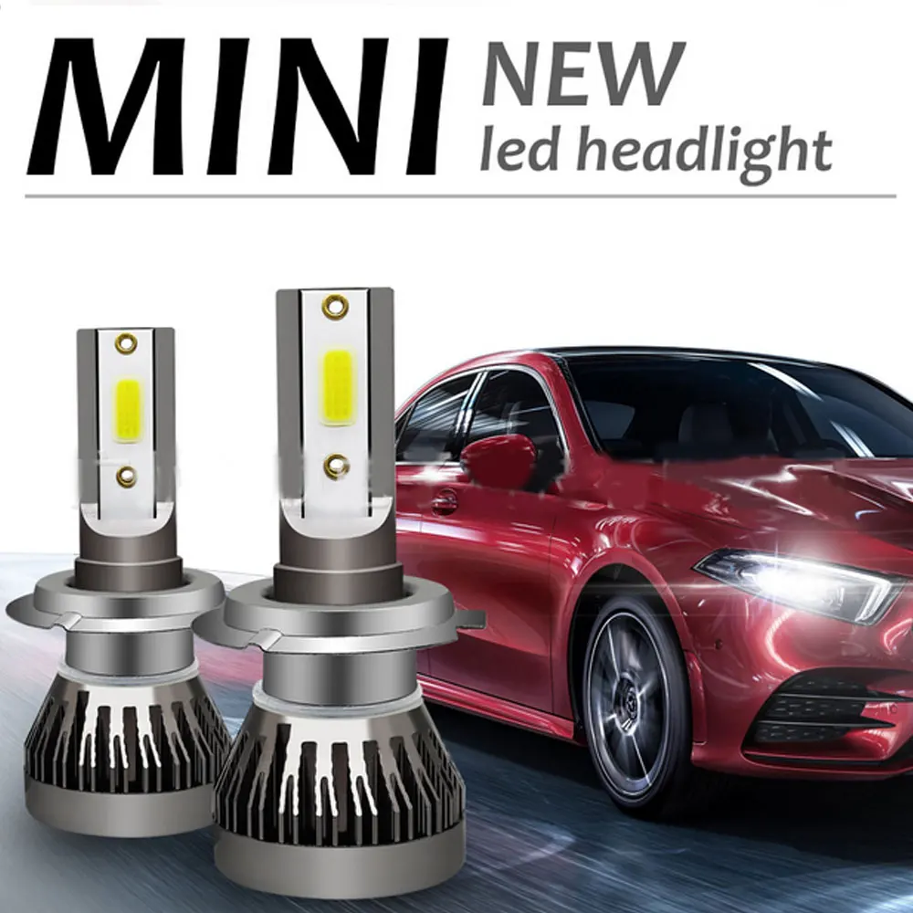 

6500k Mini Car Headlight Lamp H1 H7 H11 H8 LED Bulbs HB2 LED Headlamps Kit 9005 9006 Light 12V 6000LM 36W LED Lamp