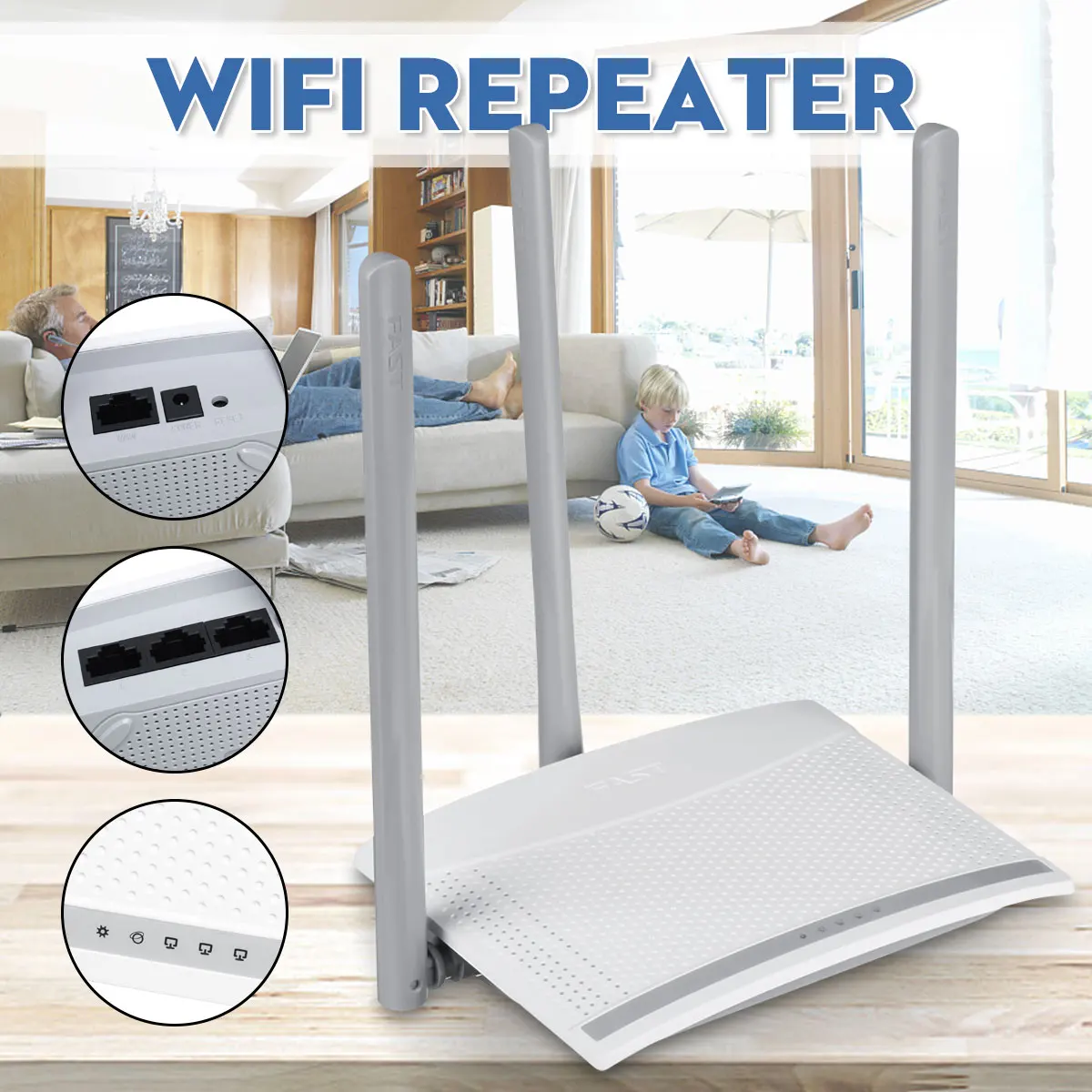 

WiFi Repeater FW315R high power wireless WIFI router Broadband high speed 100M fiber