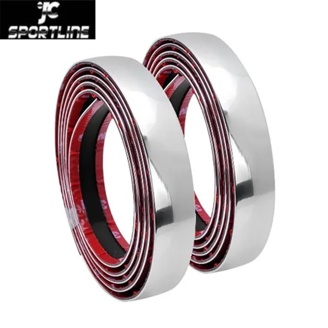 Car Styling Auto Self Adhesive Side Door Chrome Strip Moulding