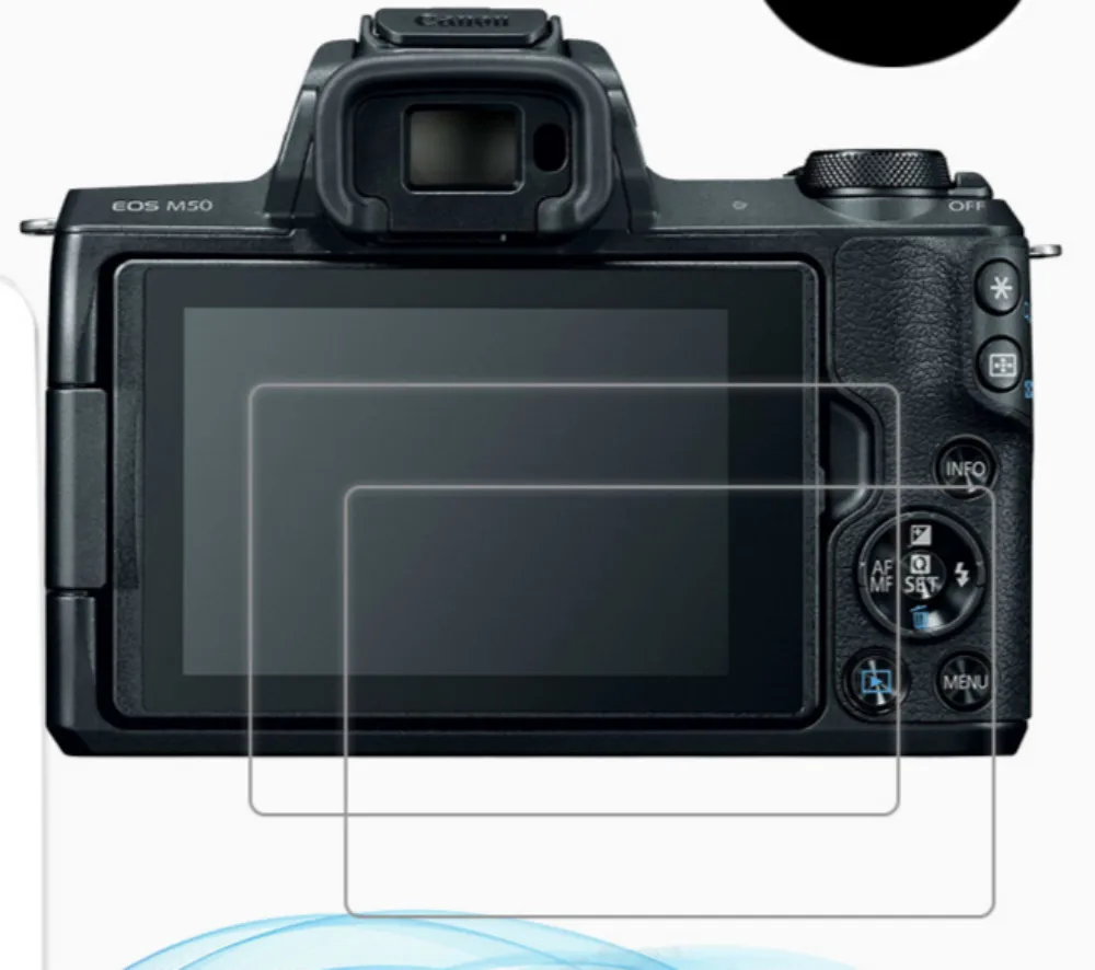 2 шт. для Canon EOS M50 M200 RP R Ra 90D M6 G5 G7 X Mark II III 2.5D прозрачное закаленное стекло Защита
