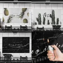 Кактус ананас кухня защита от масла термостойкая плитка настенная Алюминиевая Фольга Наклейка украшение дома наклейки s& Poster Новинка