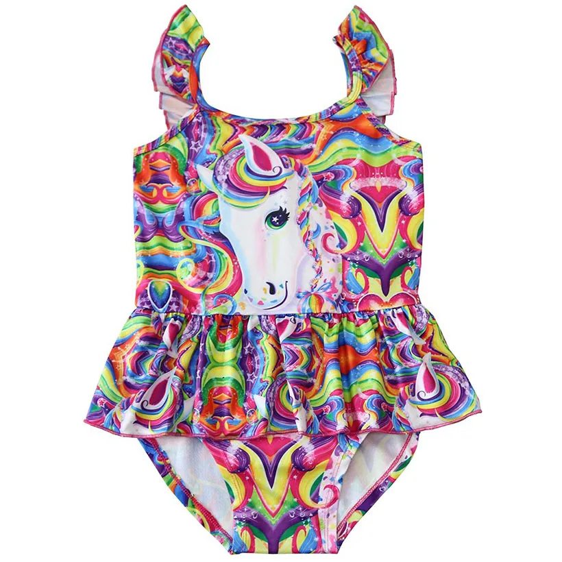 

2019 New Toddler Unicorn children swimsuit for girl one piece baby girls unicorn swimsuit kid bathing suit swimming costume 0327