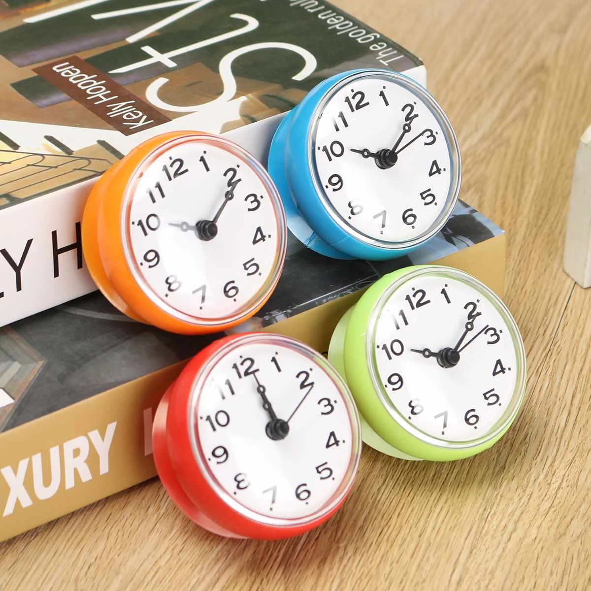 Mini Portable Bathroom Kitchen Clock Shower Clock Suction Cup Waterproof Mini Portable Bathroom Kitchen Clock Shower Clock Suction Cup Waterproof