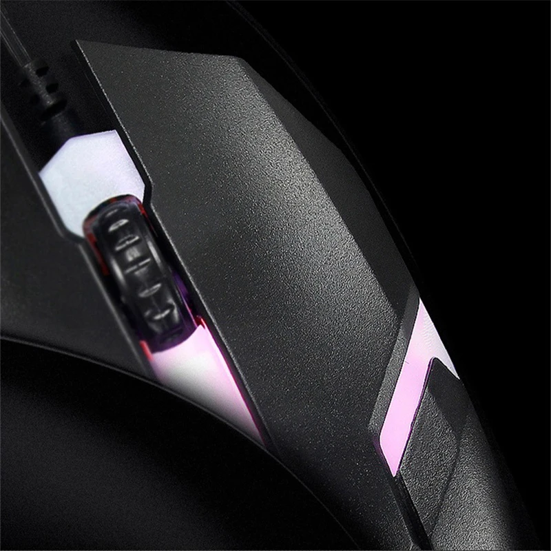 KOOYUTA игровая мышь USB Оптическая Проводная 1600 DPI красочный светильник для ПК