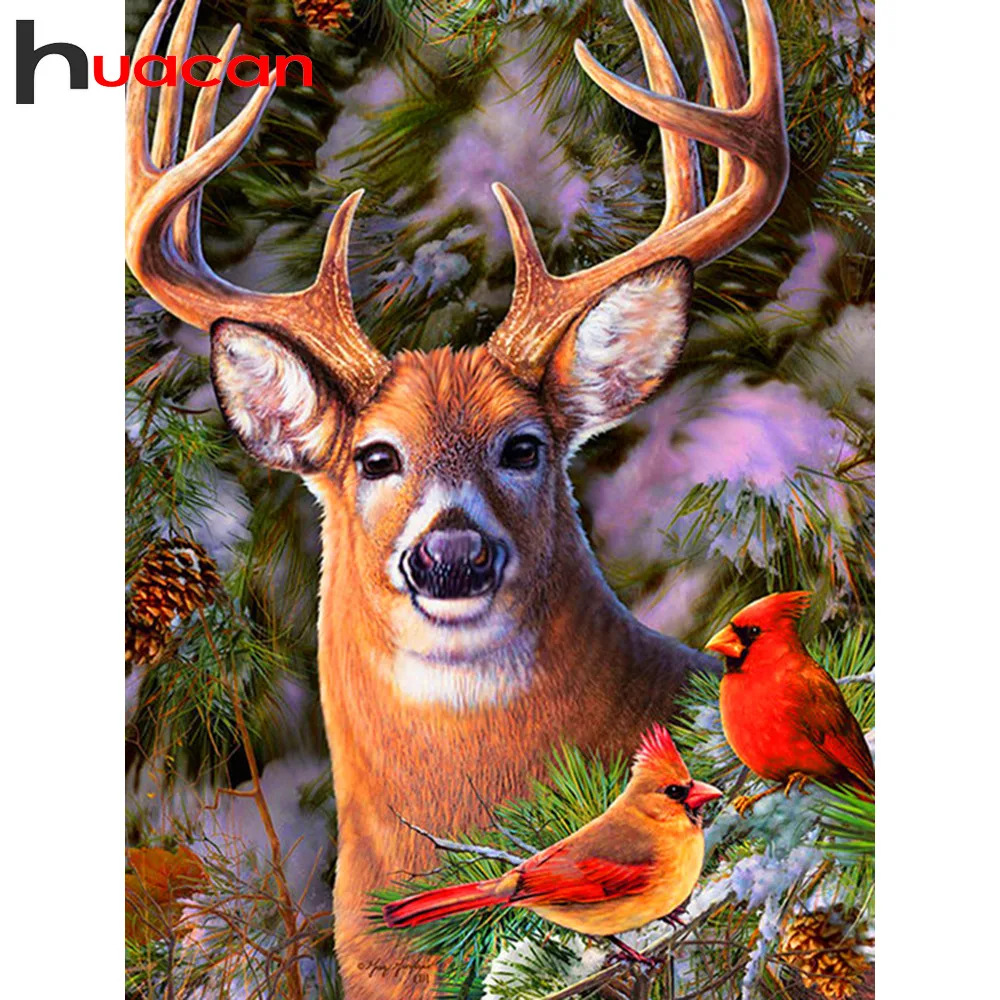 

Huacan Diamond Embroidery New Arrival Fawn Pictures Of Rhinestones Animals Diamond Painting Full Square Diamond Mosaic Sale