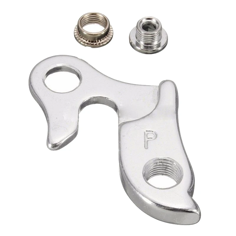 Bicycle Frame Rear Derailleur Mech Hanger Dropout With Nuts Silver Type 1