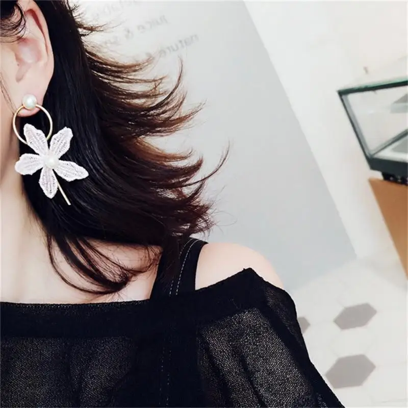 Women Beautiful Simple Faux Pearl Flower Ornaments | Украшения и аксессуары