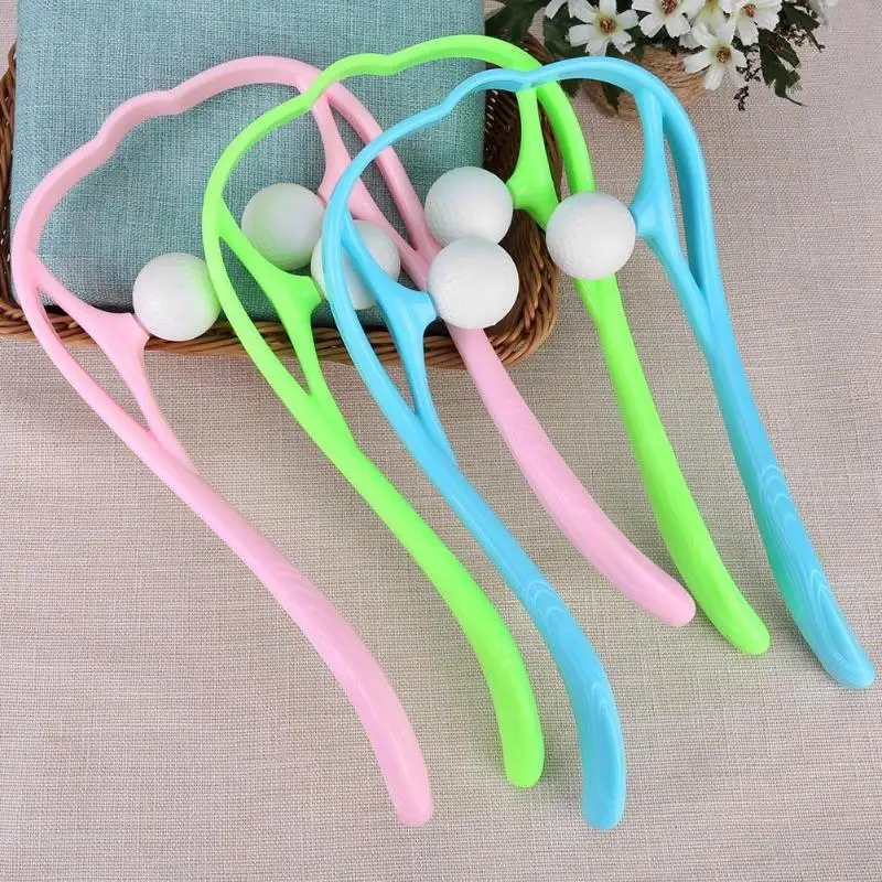 

Face Lift Neck Massage Tool Pressure Relieve Hand Roller Massage Neck Shoulder Dual Trigger Point Self Massager Tools