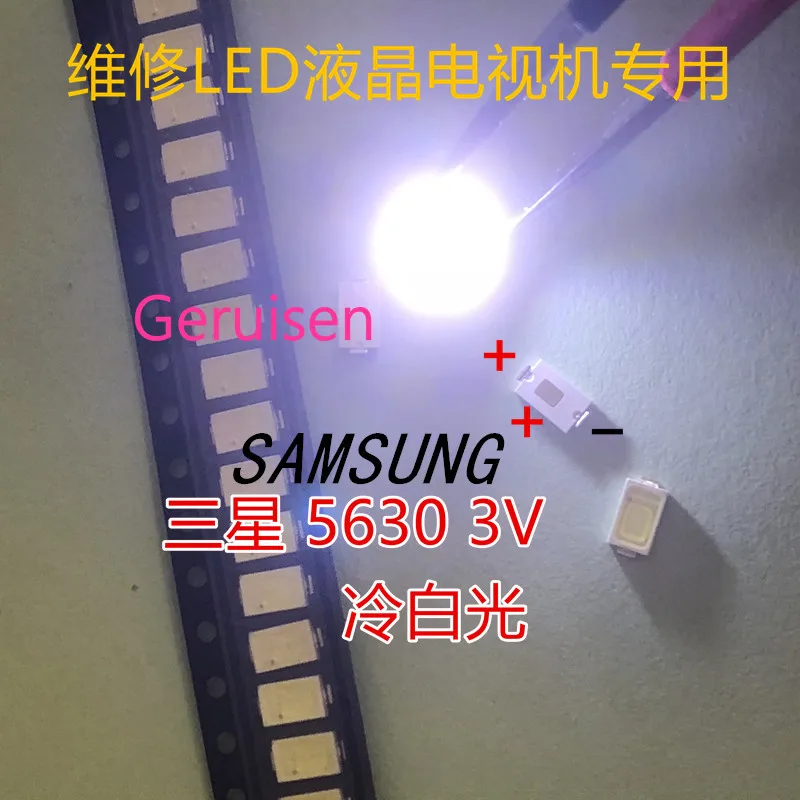 200 шт. SAMSUNG 5630 TV 5730 Светодиодная подсветка 0 5 Вт 3 в холодный белый ЖК-подсветка LED 2D |