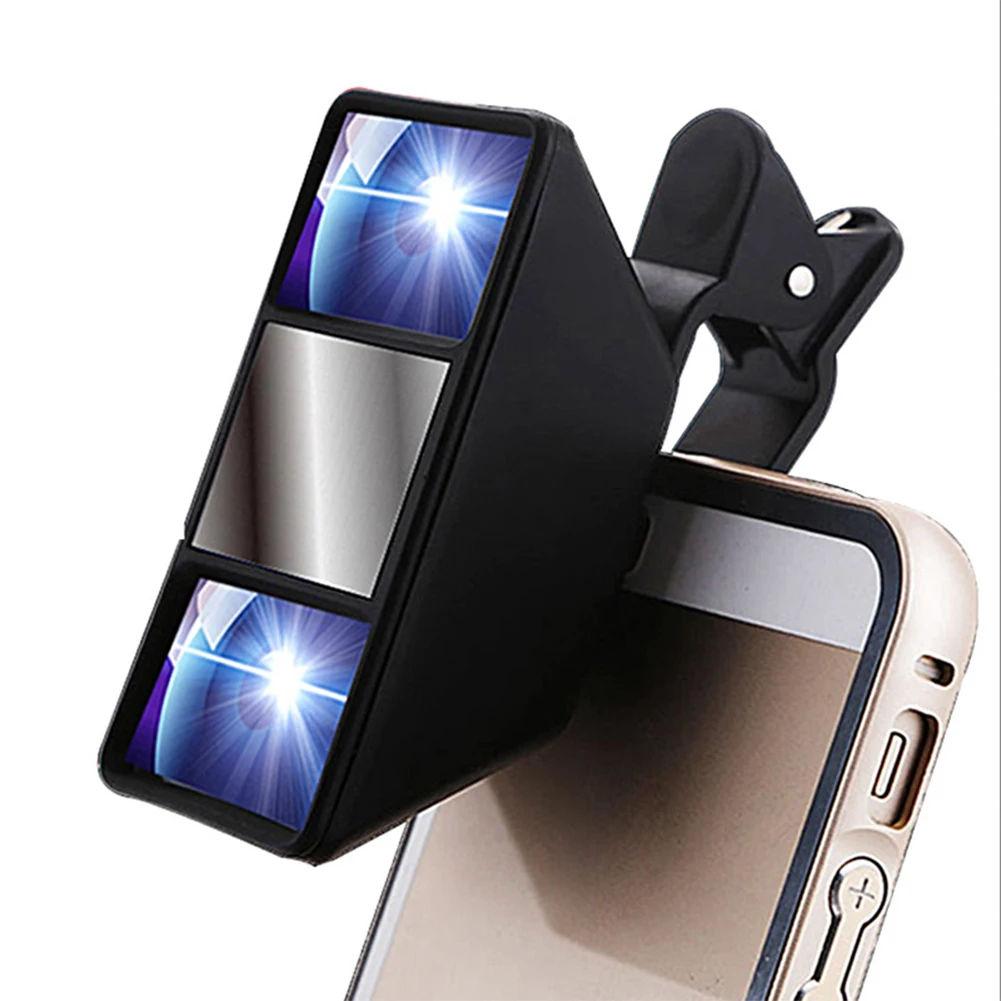 

Universal External Clip lentes 3D Mini Photograph Stereo Vision Camera Lens for Samsung for HTC for Huawei Smartphone Lens