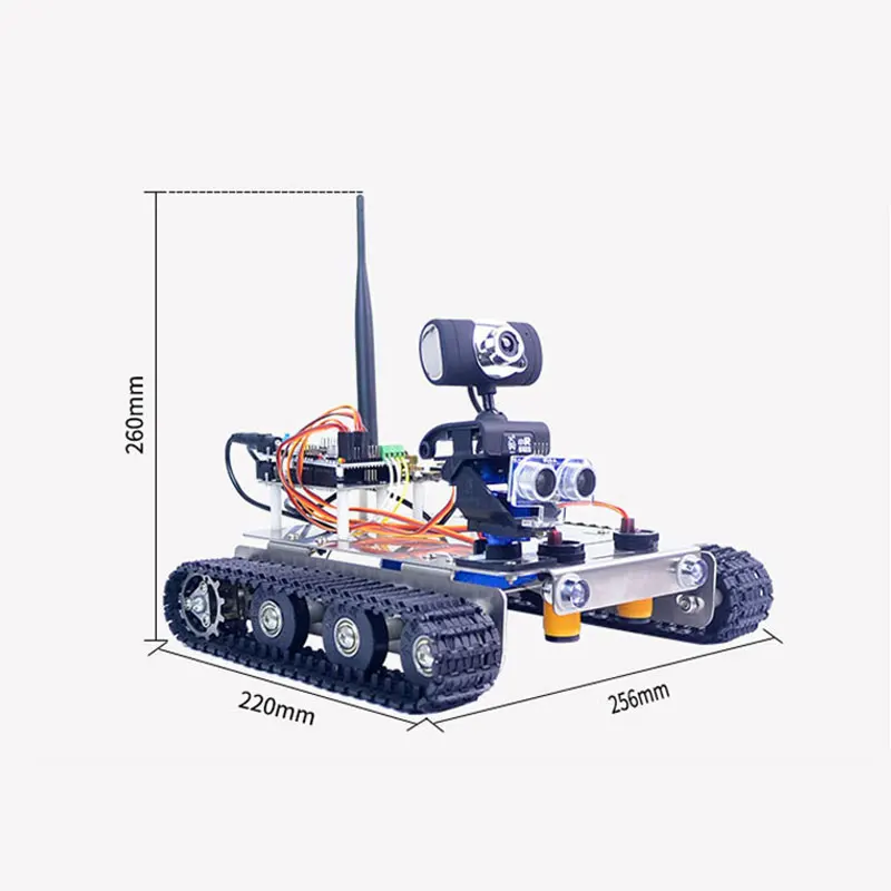  Xiao R DIY GFS WiFi Wireless Video Control Smart Robot Tank Car Kit with Camera for Arduino