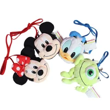 Милый мультяшный Микки Маус Минни Дональд Дак Винни Дейзи плюшевые сумки кошелек для женщин и девочек мягкая сумка детей подарки на день рождения