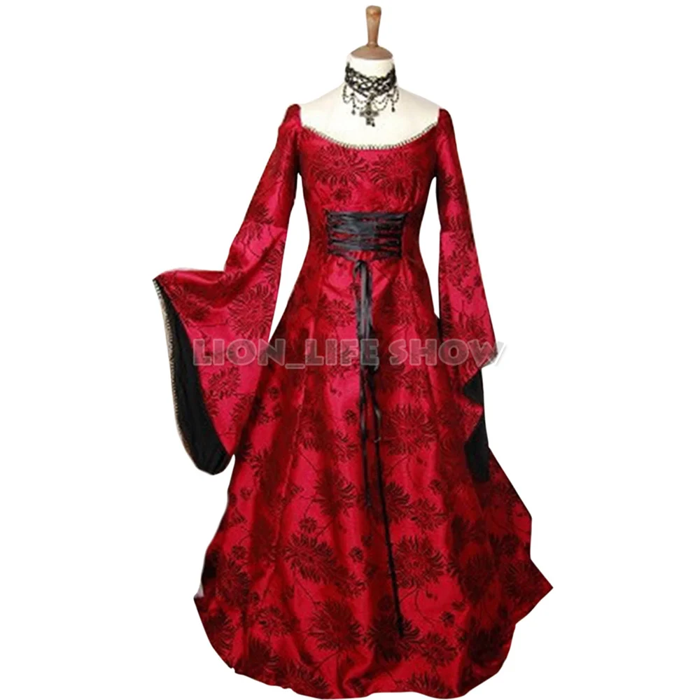 Ренессанс средневековая Игра престолов костюм Хэллоуин Косплей Лолита платье