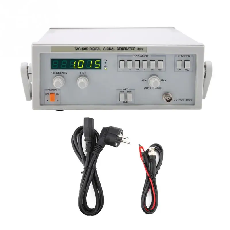TAG 101D Digital Audio Signal Generator 0.1Hz2MHz EU Plug AC 220Vin