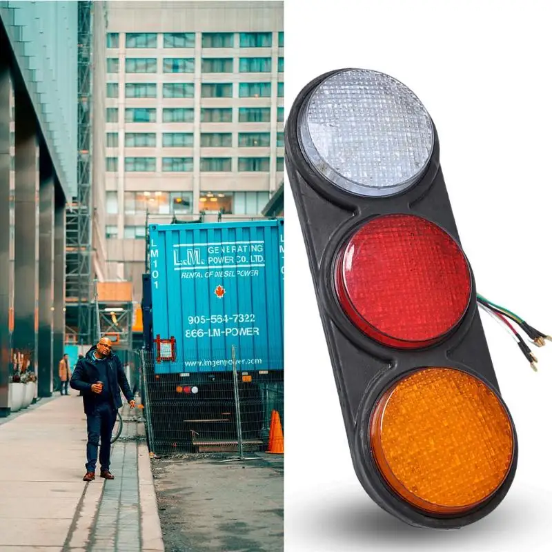 

24V 96 LED Car Trailer Caravan Truck Tail Lights Waterproof Turn Reverse Brake Rear Lamp Tail Light Universal Car Signal Light