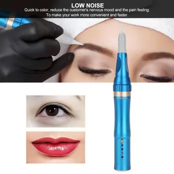 

Semi-permanent Makeup Kit Tattoo Pen With Cartridge Needles Lip Eyebrow Tattoo Machine Gun Permanent Makeup