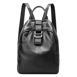 Женский рюкзак, женские сумки, дизайнерский повседневный рюкзак для ноутбука, Одноцветный женский рюкзак