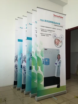 

6pcs 80*200cm Super Quality Single Foot Aluminum Roll up Display Banner Stand Advertising(ONLY FRAME) BST1-5