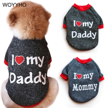 

Cotton Warm Dog Clothes Letter Print Small Pet Hoodies Sweaters For Puppy Dog Cats Chihuahua French Bulldog Dog Coat XS-L