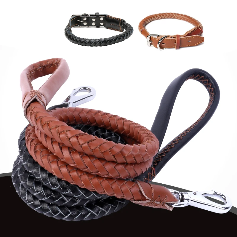 Buy retail high quality genuine ox leather dog collar