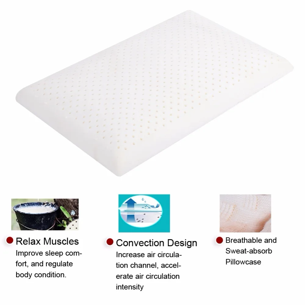 

Latex Memory Pillow Neck Orthopedic Pillow Slow Rebound Help Sleep Pillow For Cervical Care for Sleep Snoring