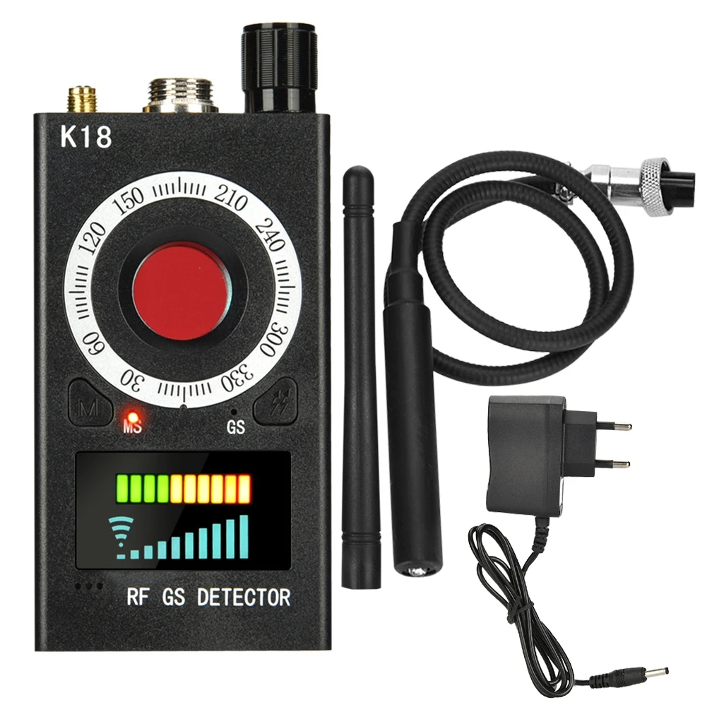 

1MHz-6.5GHz Multi-functional Wireless Signal Detector Anti-spy RF Tracker GSM Bug Finder