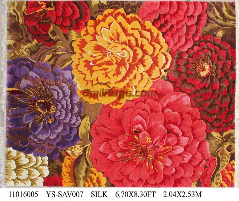 

Top Fashion Tapete Details About 6.7' X 8.3' Hand-knotted Thick Plush Savonnerie Rug Carpet Made To Order ys-sav007gc88savyg2