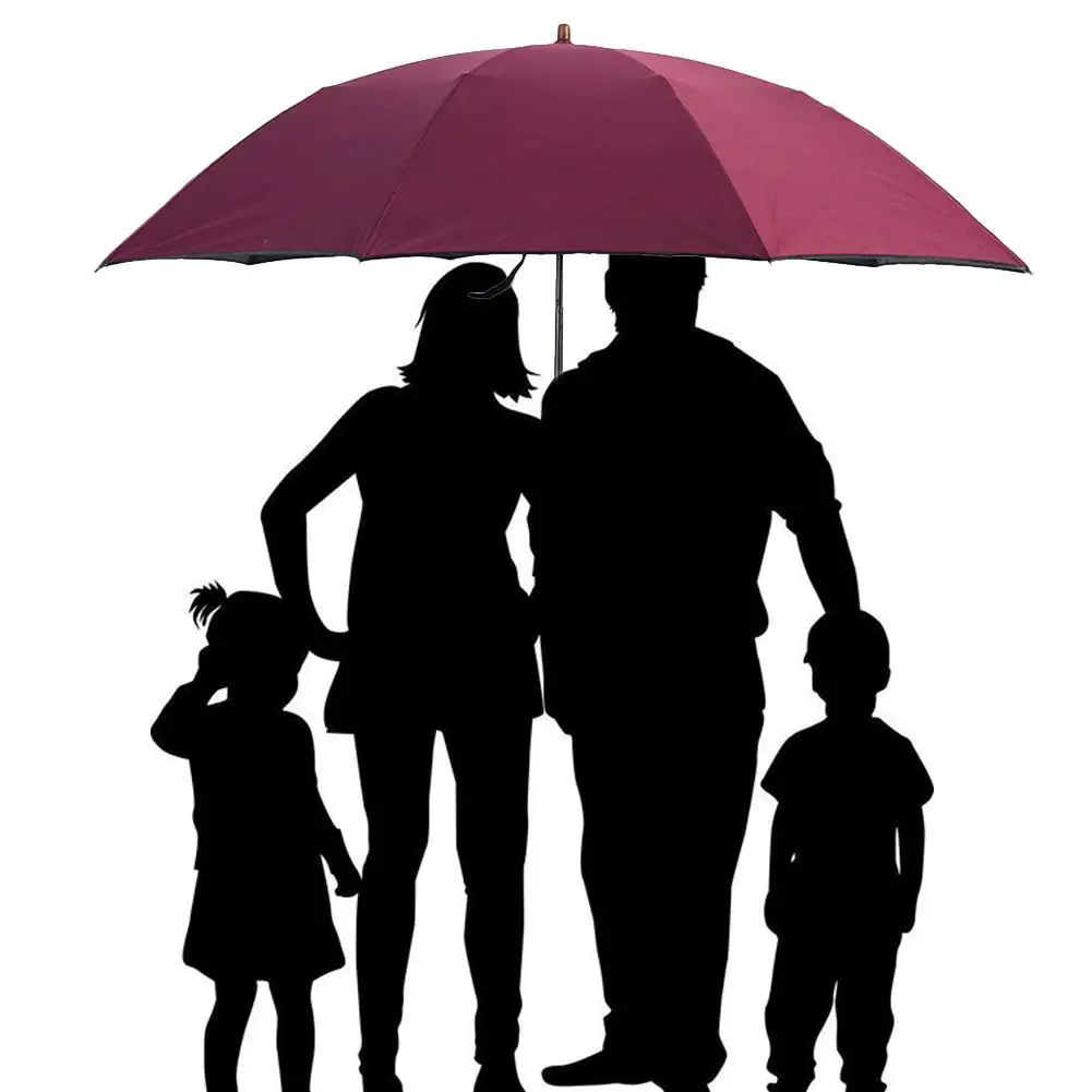 

Family Large Wind Resistant Folding Automatic Umbrella Rain Women Auto Luxury Big Windproof Umbrellas Rain For Men Black Coating