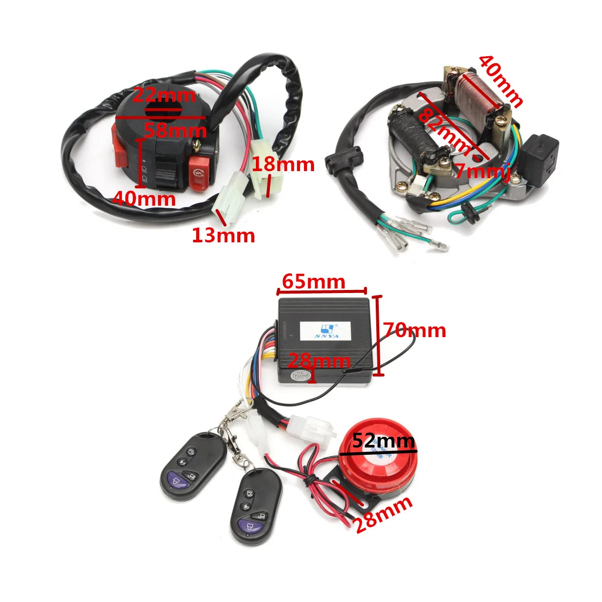 Новая система сигнализации полный Электрический жгут проводов CDI 0cc 70cc 110cc 125cc ATV