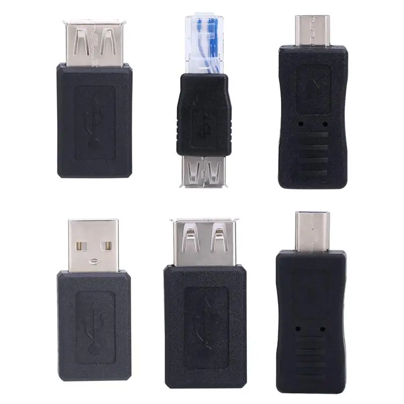 

12PCS OTG USB 2.0 Adapter Set Male to Female Adapter Micro-USB Mini Changer Adapter Convertor Combination