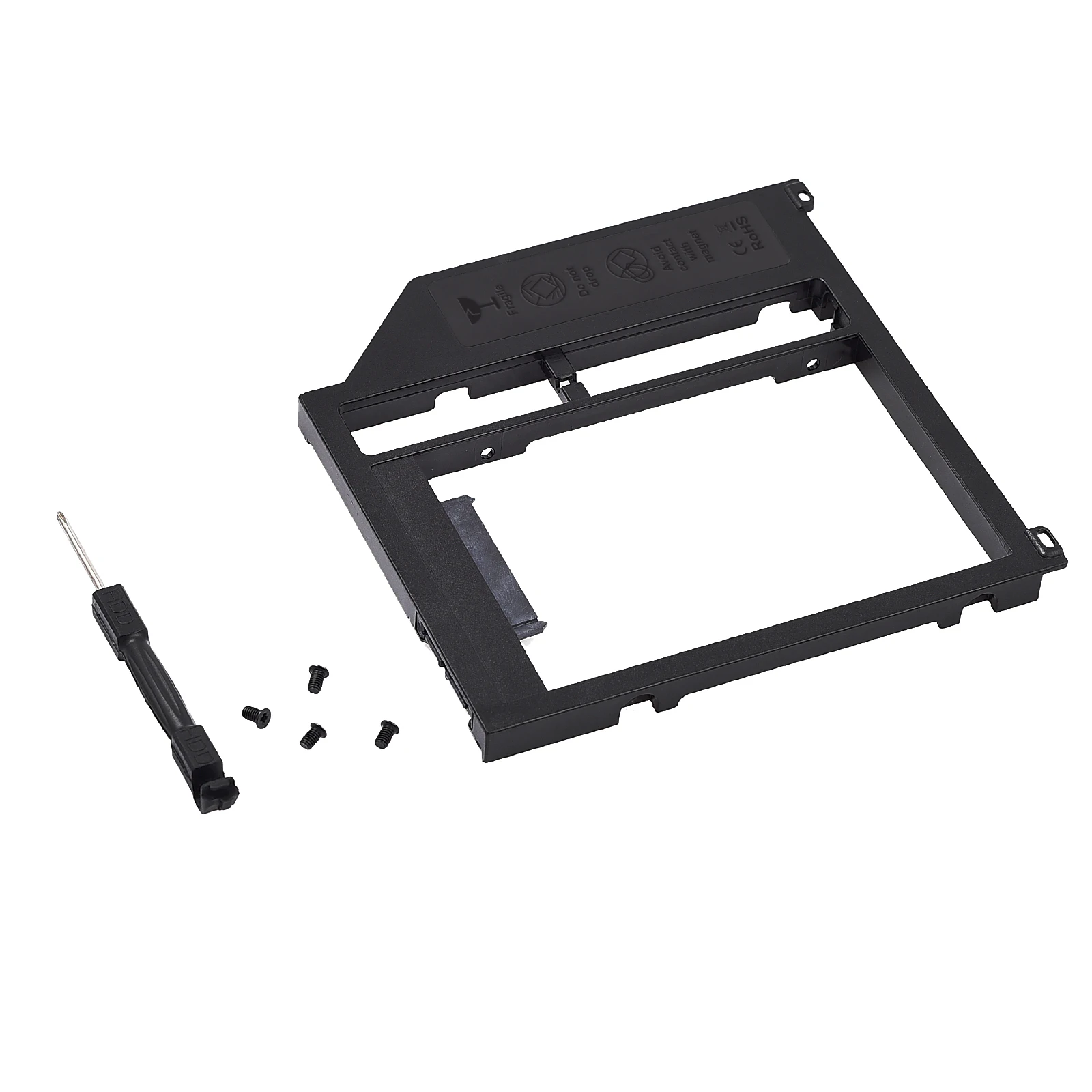 ESYNiC 9,5 мм пластиковый материал 2nd HDD Caddy Стандартный 2,5-дюймовый SATA на SATA внешний защитный корпус с для Apple флеш-карта для ноутбука