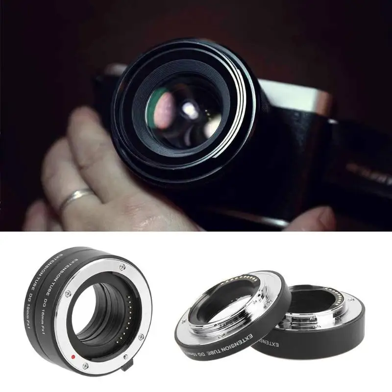 

Auto Focus AF Metal Macro Extension Tube Ring Lens Adapter Mount for FujiFilm Fuji X-ro1 X-E1 X-E2 X-M1 X-A1 Camera Accessories