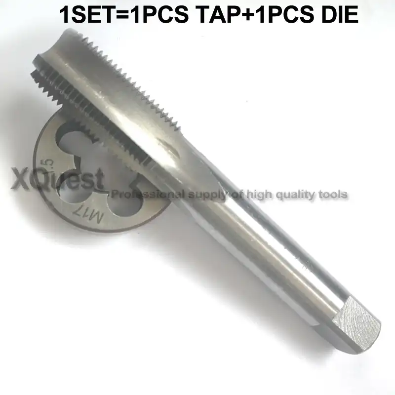 M3//M6//M8 Round Titanium-coated Metric Thread Die Hand Tap Pitch 0.5MM 1MM 1.25MM