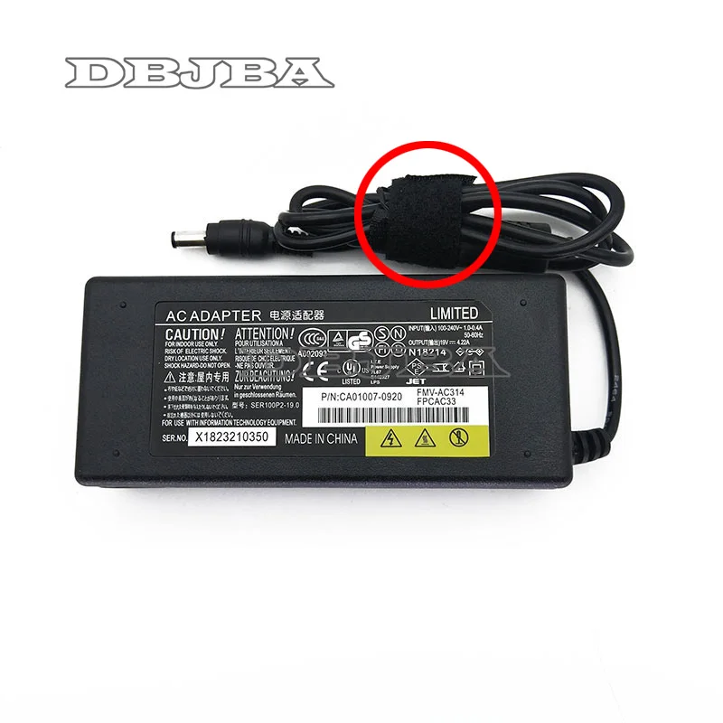 19V 4.22A адаптер переменного тока зарядное устройство для ноутбука Fujitsu Lifebook T4010 A1300
