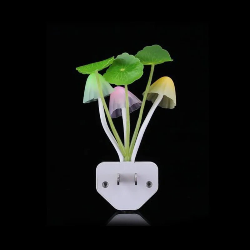Hot Buy U.s. Romantic Led Nightlight Sensor Plug - In Wandlamp Home Lighting Mushroom Fungus Colorful Light | Дом и сад