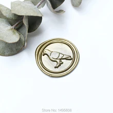 Piegon dove воск печать штамп/птица воск уплотнение комплект/Пользовательские Свадебные печати, печать подарок воск штамп для приглашения, скрап печать