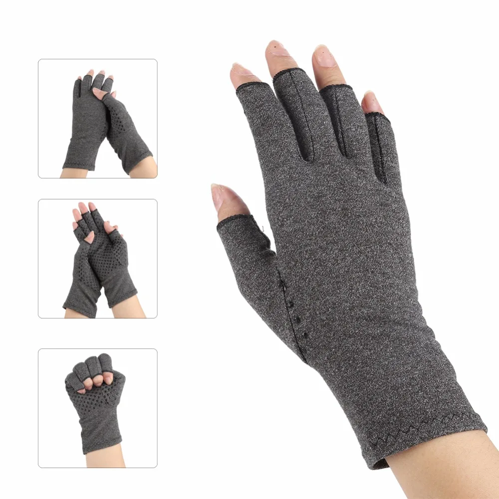 

1Pairs Particles Compression Therapy Gloves Rehabilitation Training Gloves Anti Arthritis Rheumatoid Hand Pain Relief Gloves