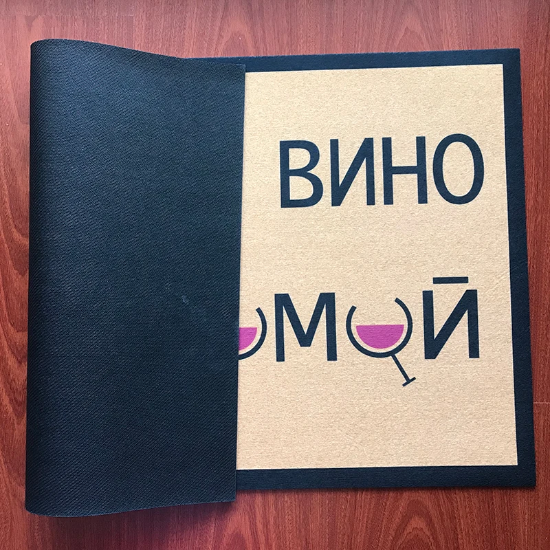 Русский смешной коврик не берите вино домой Добро пожаловать коврик рождественские украшения для дома напольный коврик