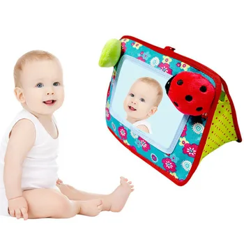 

Baby Stroller Hanging Toy Cognitive Mirror Hand Bell Toy for Cot Pushchair YJS Dropship