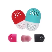 Мягкий силиконовый Порошок Puff сушилка яичная подставка Подушечка Для макияжа Губка Дисплей стойку Косметическая Держатель спонжа составляют аксессуары