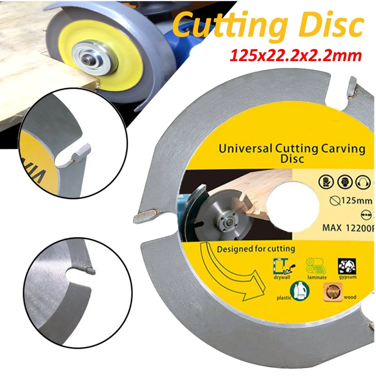 

New 125mm 3 T Circular Saw Blade Multitool Grinder Saw Disc Carbide Tipped Wood Cutting Disc