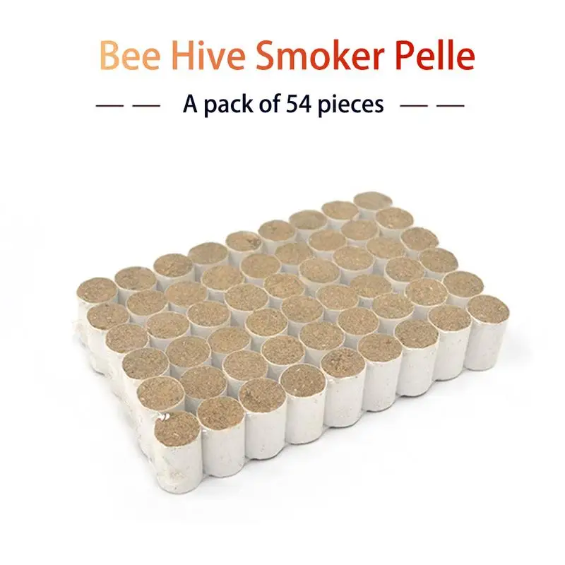 

54PCS Bee Relax Hive Smoker Pellet Solid Beekeeping Tool Chinese Medicinal Herb Smoke Honey Produce Bee-Specific Smoke Bombs