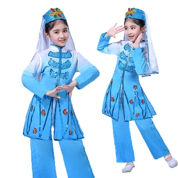 

Songyuexia Children's Girls'Performing Dresses Children's Dance Dresses Ethnic Minorities' Performing Dresses