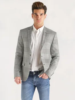 Plaid jacket Plaid-Black