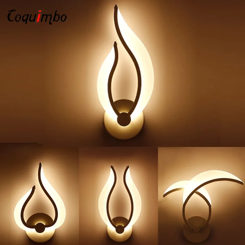 

Modern Wall Lighting Fixture LED Wall Lamp For Bedroom Bathroom Acrylic Wall Sconce Indoor Lighting AC100-265V Beside Light