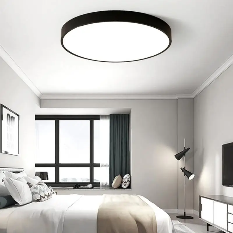 

Minimalist Ultra Thin Art Modern Round LED Chandelier Living Bedroom Home Ceiling Decorative Lighting Lamp
