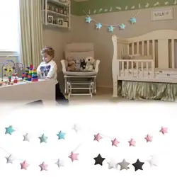 Nordic звезды Детская комната настенные украшения ручной работы детские Star гирлянды Детская DIY фотографии аксессуары